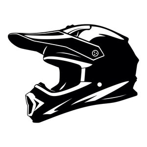 Integraalhelm SVG - motorcross crossmotorhelm silhouet clipart gesneden bestand, instant download, commercieel gebruik, svg jpg png eps pdf