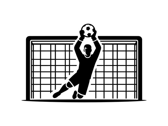 Silhouette De Gardien De But De Football