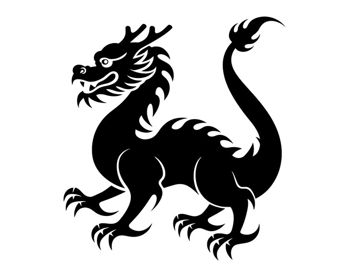 Chinese Dragon SVG PNG Clipart Cut Files for Cricut, Silhouette, Laser ...