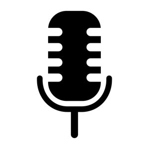 Microphone SVG, podcast mic silhouette, microphone clipart, microphone cut file, podcast mic PNG, microphone vector, microphone decal