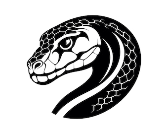 Snake SVG - Reptile Animal Cobra Python Viper Serpent Printable Clip Art Cut File, Instant Download, Commercial Use, svg png jpg eps pdf