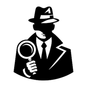 Detective SVG - Investigator Sleuth Spy Mystery Crime Printable Clip Art Cut File, Instant Download, Commercial Use, svg png jpg eps pdf