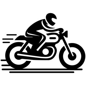 Motorradfahrer SVG - Motorrad Transport Racing Biker druckbare Clip Art Schnittdatei, sofortiger Download, kommerzielle Nutzung, svg png jpg eps pdf