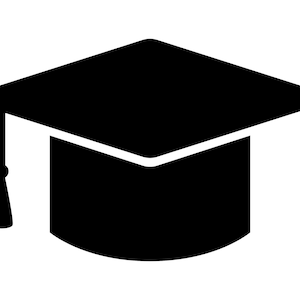 Abschluss-Hut SVG, Graduiertenkappe Silhouette, College Clipart, Schneidedatei für die Akademische Kappe, Doktorhut PNG, Diplom-Hut Umriss, Zeremonie-Hut-Symbol