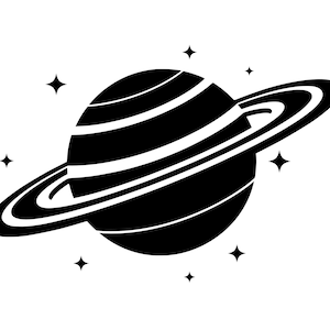 Planeet SVG - Saturnusring planeet zonnestelsel ruimte ster afdrukbare Clip Art gesneden bestand, Instant Download, commercieel gebruik, svg png jpg eps pdf