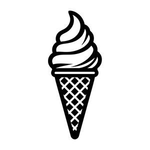 Eis SVG - Soft Serve Eis Waffe Fast Food druckbare Clip Art Schnitt Datei, sofortiger Download, kommerzielle Nutzung, svg png jpg eps pdf