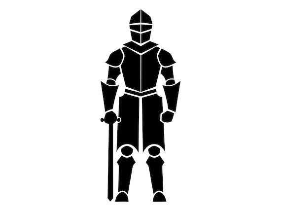Medieval Knight Outline