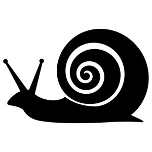 Lumaca SVG - Silhouette di un insetto con guscio di lumaca, Clip Art, file di taglio, download immediato, uso commerciale, svg png jpg eps pdf