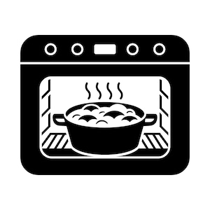 Ofen SVG - Kochen Backen Küche Herd Food Prep druckbare Clip Art Cut Datei, sofortiger Download, kommerzielle Nutzung, svg png jpg eps pdf