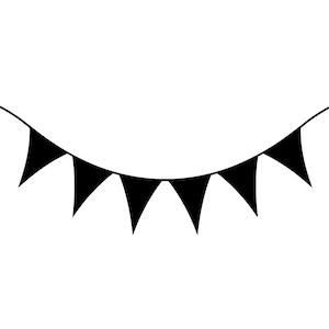 Partij banner SVG - gors vlag banner partij decoratie silhouet clip art cut-bestand, instant download, commercieel gebruik, svg png jpg eps pdf