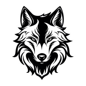 Wolf SVG - wolven hoofd roofdier dieren afdrukbare Clip Art gesneden bestand, Instant Download, commercieel gebruik, svg png jpg eps pdf