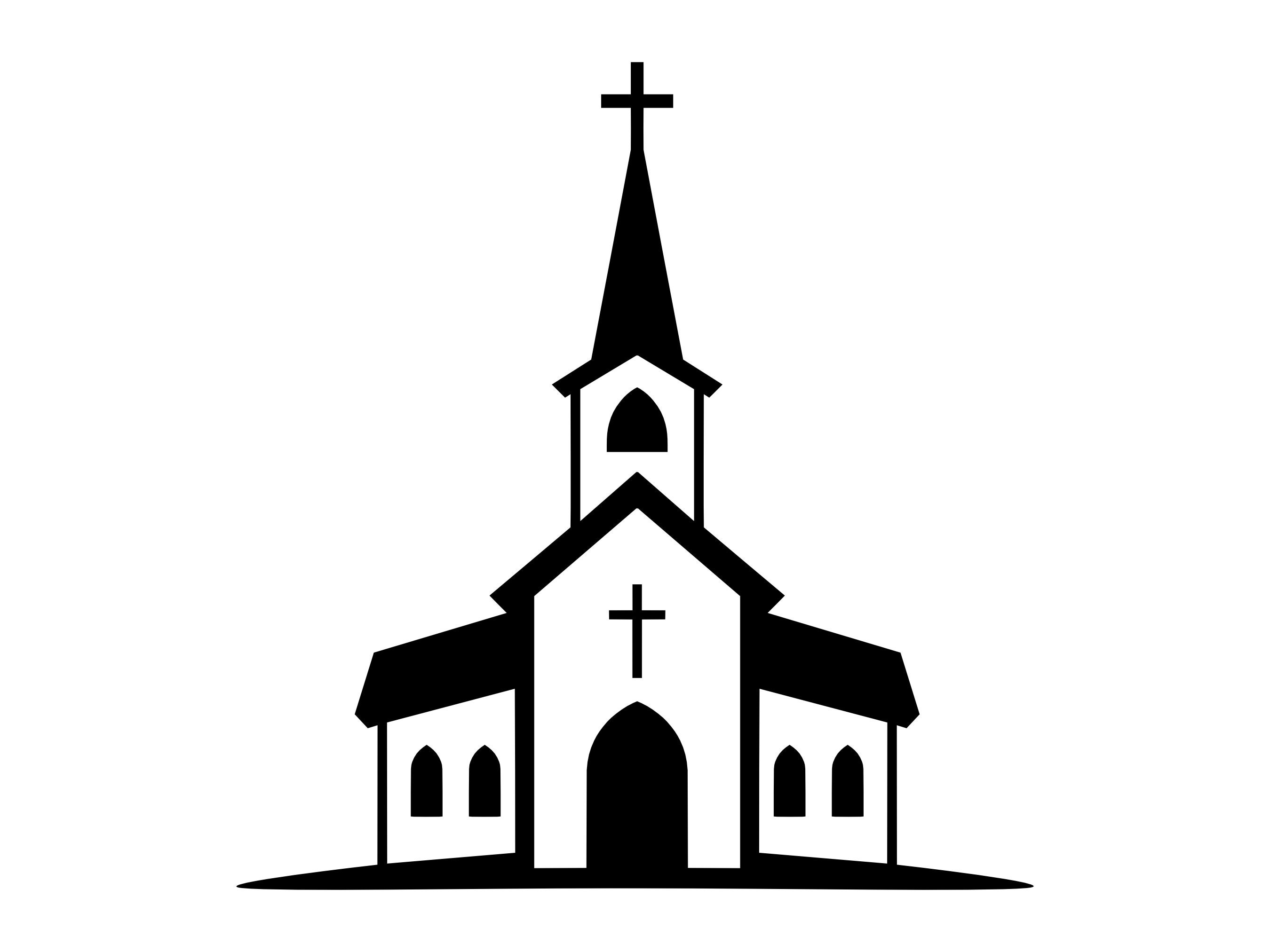 Iglesia SVG - Capilla cristiana católica, casa de oración de Dios, silueta, clip  art, archivo de corte, descarga instantánea, uso comercial, png, jpg, eps,  pdf - Etsy México, image size:2700x2025
