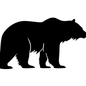 Orso SVG - Orso bruno grizzly nordamericano Apex Silhouette animale Clip Art File tagliato, download immediato, uso commerciale, svg jpg png eps pdf