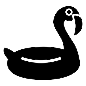 Jouet gonflable de natation d&#39;été de flotteur de piscine de flamant rose - fichier numérique de téléchargement immédiat Clip Art Vector Design svg, png, jpg, eps, pdf