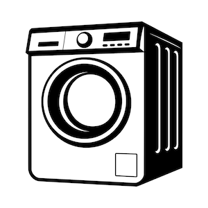 Washing Machine SVG - Clothes Washer Laundry Machine Printable Clip Art Cut File, Instant Download, Commercial Use, svg png jpg eps pdf