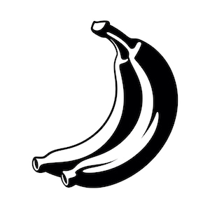 Plátanos SVG - Racimo de plátanos, fruta tropical, comida saludable, clip art imprimible, archivo de corte, descarga instantánea, uso comercial, SVG, JPG, PNG, EPS, PDF