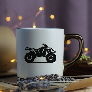 Quad Bike SVG - Offroad Motorbike Four Wheeler ATV Silhouette Clip Art Cut File, Instant Download, Commercial Use, svg png jpg eps pdf image 2