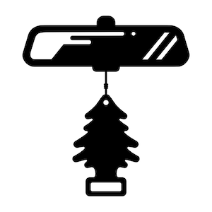 Deodorante per auto SVG - Accessorio per specchietto retrovisore auto ClipArt stampabile File di taglio, download immediato, uso commerciale, svg png jpg eps pdf