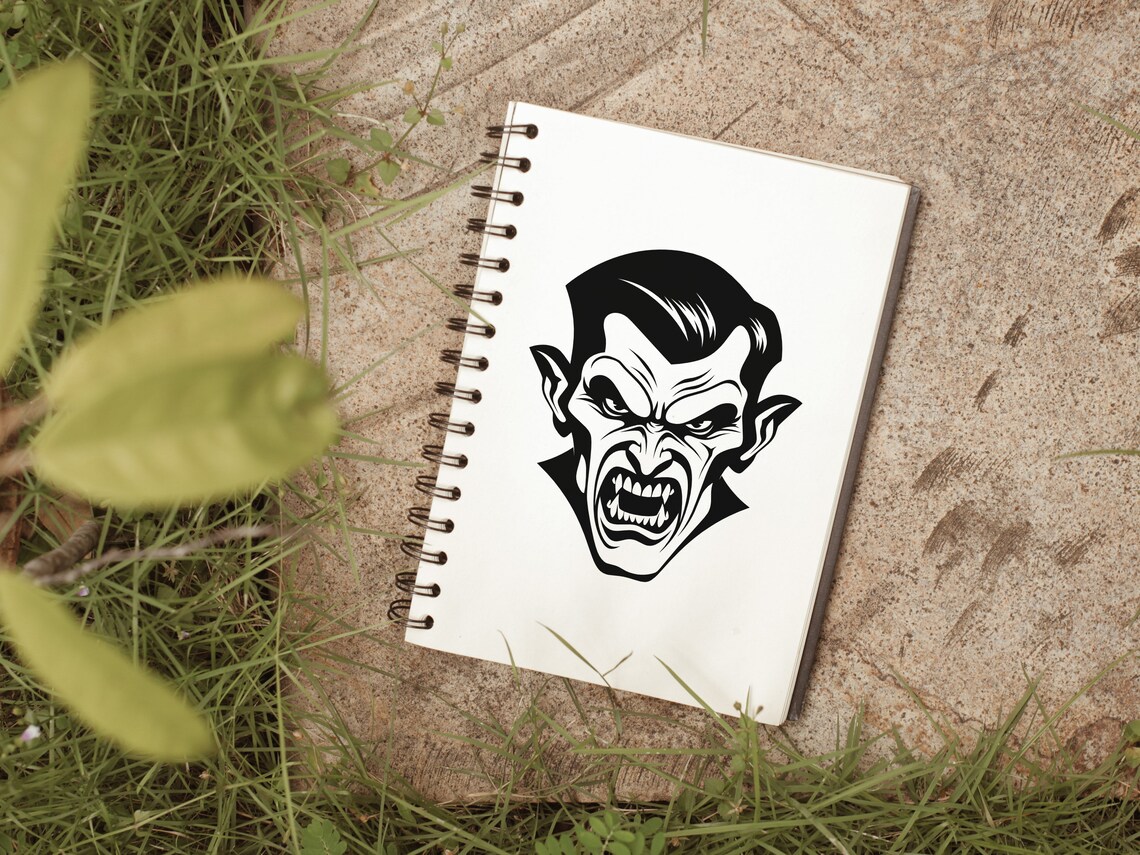 Vampire SVG - Halloween Angry Vampire Monster Printable Clip Art Cut ...