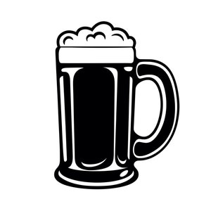 Beer Mug SVG - Beer Glass Stein Bar Pub Brewery Drink Printable Clip Art Cut File, Instant Download, Commercial Use, svg jpg png eps pdf