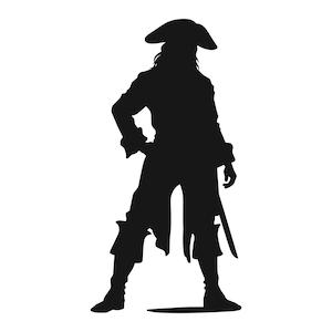Piraten SVG - Segelschiff Kapitän Ozean Schatz Dieb Silhouette Clip Art geschnitten Datei, Sofort Download, kommerzielle Nutzung, png jpg eps pdf