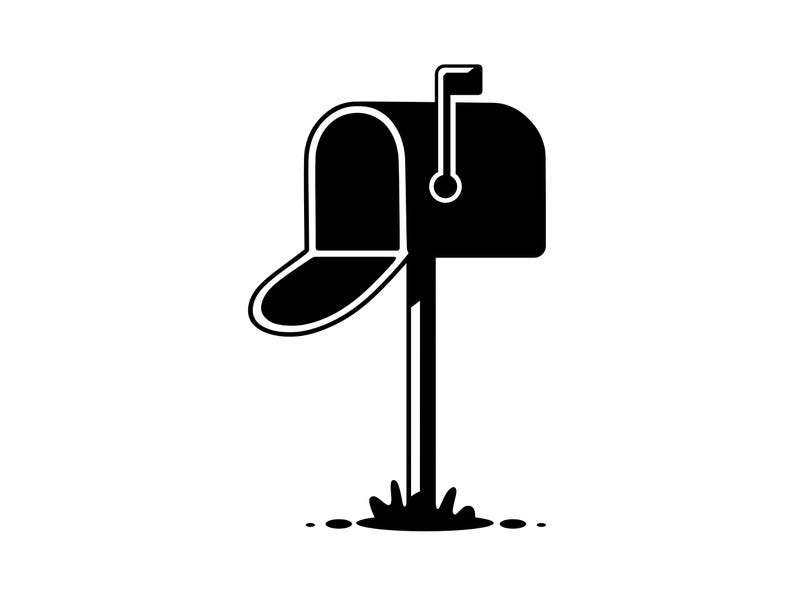 Mailbox SVG - Letterbox Postal Delivery Envelope Mail Printable Clip ...