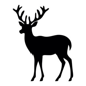 Renna SVG - Animali natalizi Babbo Natale Renna Silhouette Clip Art File tagliato, download immediato, uso commerciale, svg png jpg eps pdf