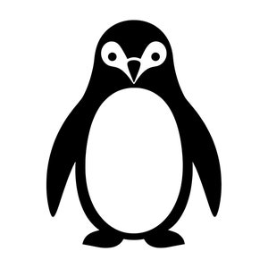 Pinguïn SVG - winter kerstsneeuw kinderdagverblijf dieren afdrukbare clip art cut-bestand, instant download, commercieel gebruik, svg png jpg eps pdf