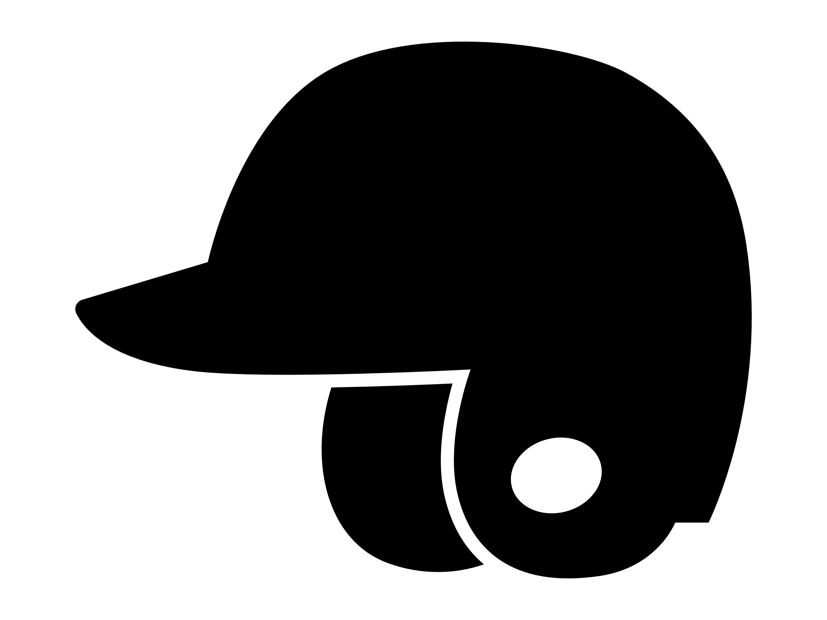Baseball Helmet SVG, Baseball Helmet Silhouette, Baseball Clipart