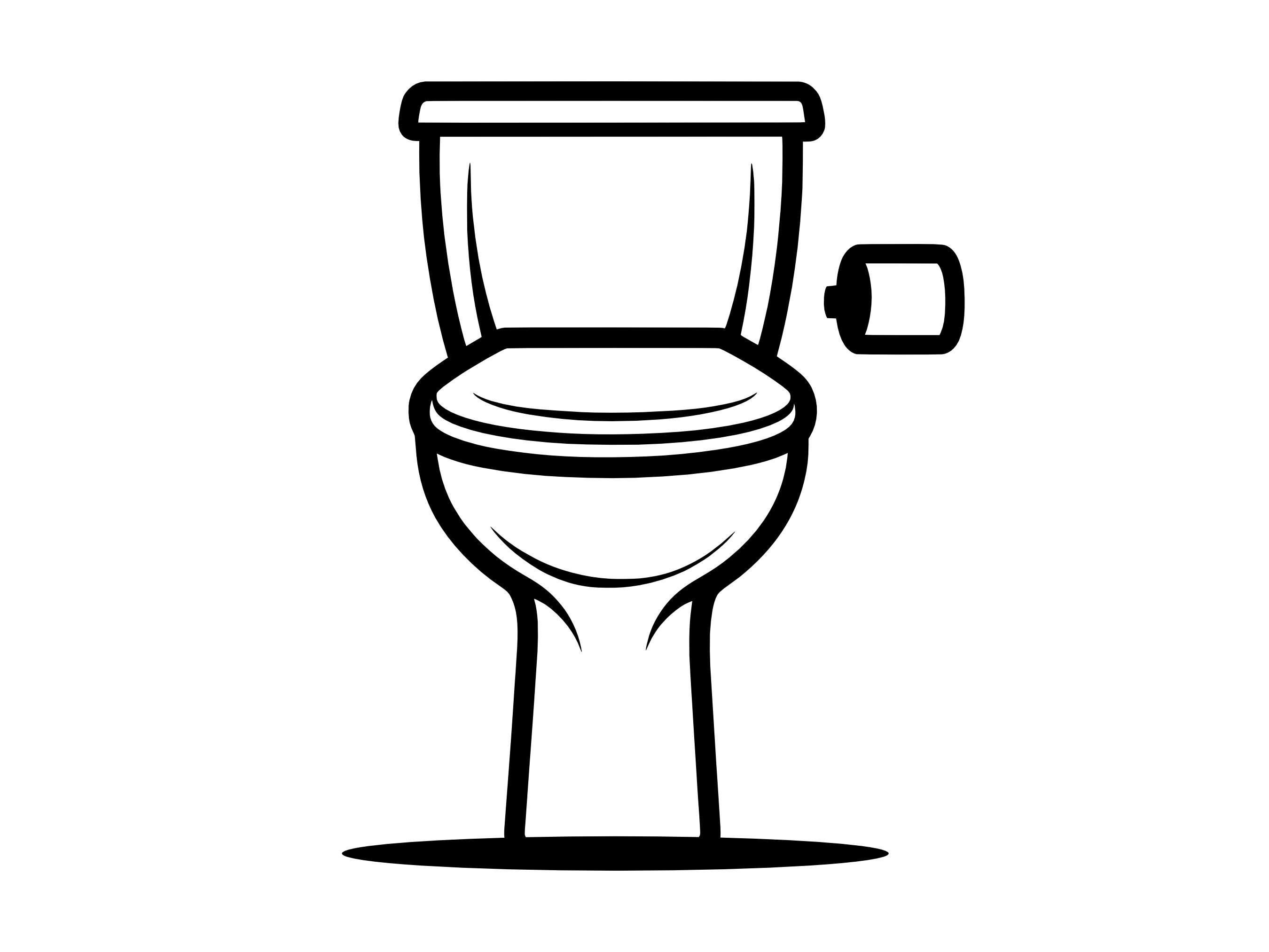 Toilet SVG - Bathroom Restroom Lavatory Toilet Bowl Printable Clip Art Cut  File, Instant Download, Commercial Use, svg png jpg eps pdf, image size:2700x2025