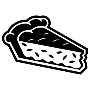 Fetta di torta SVG - Torta di pasta frolla, dessert, comfort food, clip art stampabile, file di taglio, download immediato, uso commerciale, svg png jpg eps pdf