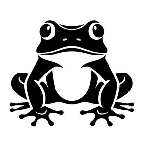 toad black and white clipart