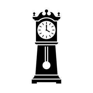 Orologio a pendolo SVG - Orologio a pendolo antico Orologio in piedi Clip Art stampabile File di taglio, download immediato, uso commerciale, png jpg eps pdf