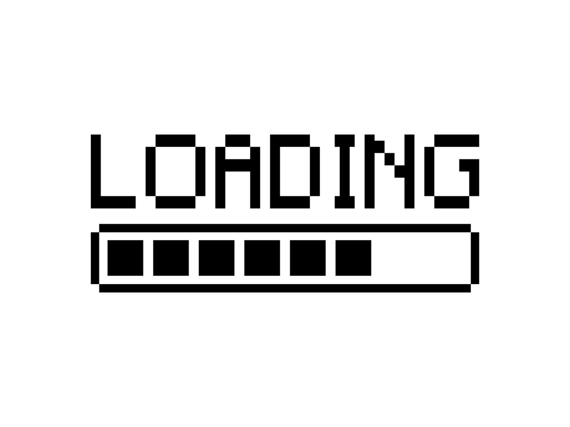 Loading Bar SVG Retro Pixel Loading Icon 8 Bit Video Game - Etsy