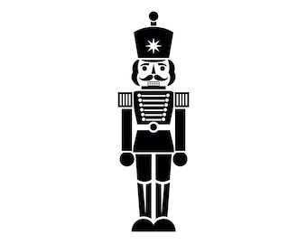 Nutcracker Soldier SVG - Christmas Nut Cracker Man Printable Clip Art Cut File, Instant Download, Commercial Use, svg png jpg eps pdf