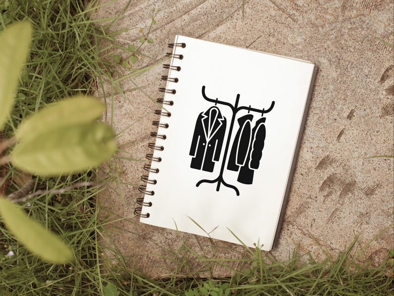 Coat Rack SVG - Coat Stand Clothes Hanger Wardrobe Clothing Printable ...