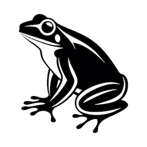 Grenouille SVG - crapaud amphibiens animaux de la faune imprimable clip art couper fichier, téléchargement immédiat, usage commercial, svg png jpg eps pdf