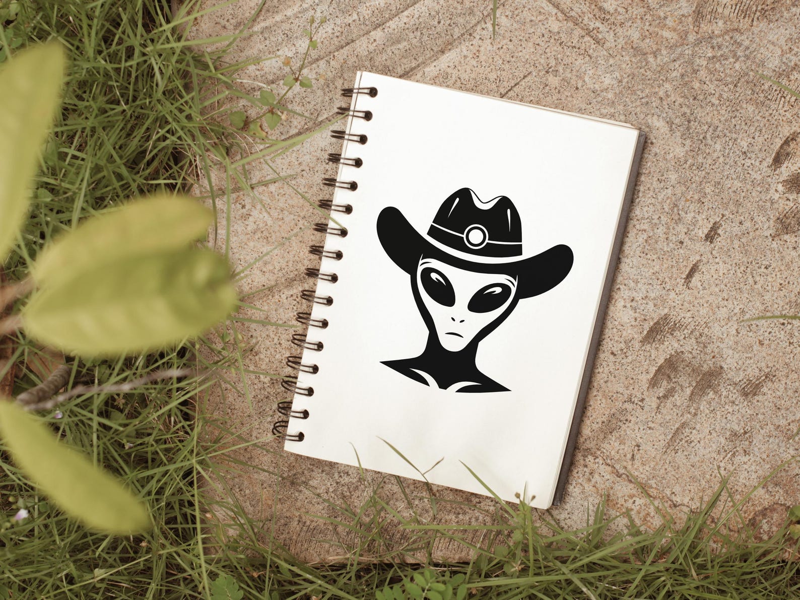 Alien Cowboy SVG - Space Cowboy Western Outlaw Martian Printable Clip ...