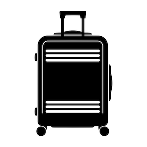 Valise SVG - sac de voyage de vacances bagages de vacances imprimable clip art couper fichier, téléchargement immédiat, usage commercial, svg png jpg eps pdf