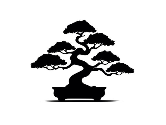 Bonsai Tree SVG - Ornamental Dwarf Tree House Plant Silhouette Clipart Cut  File, Instant Download, Commercial Use, Svg Jpg Png Eps Pdf - Etsy