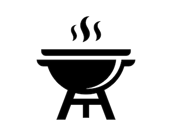 BBQ Grill SVG - Barbecue Summer Backyard Cookout Grilling Printable Clip Art Cut File, Instant Download, Commercial Use, svg png jpg eps pdf