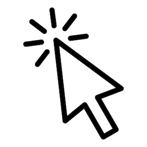 Mouse Cursor SVG, Mouse Pointer Silhouette, Computer Cursor Clipart