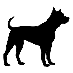 Waakhond SVG - beveiligingshond Canine huisdier dier silhouet Clip Art gesneden bestand, Instant Download, commercieel gebruik, svg png jpg eps pdf