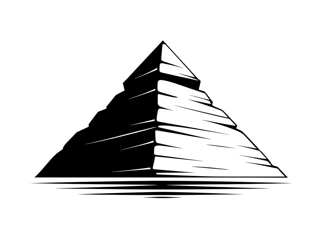 Pyramid SVG - Ancient Egypt Great Pyramid Egyptian Tomb Silhouette Clip ...