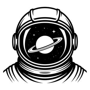 Astronaut SVG - Weltall Sterne Planeten Cosmic Galaxy Universum druckbare Clip Art Schnitt Datei, Sofort Download, kommerzielle Nutzung, svg png jpg pdf