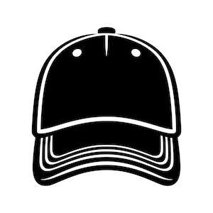 Può includere: Un berretto da baseball nero con visiera curva e design liscio.