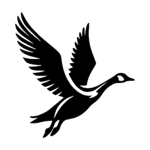 Goose SVG - Flying Goose watervogels vogel Wildlife silhouet Clip Art gesneden bestand, Instant Download, commercieel gebruik, svg png jpg eps pdf