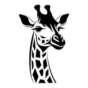 Giraffe SVG - Afrikaanse safari dieren giraffe gezicht afdrukbare Clip Art gesneden bestand, Instant Download, commercieel gebruik, svg png jpg eps pdf