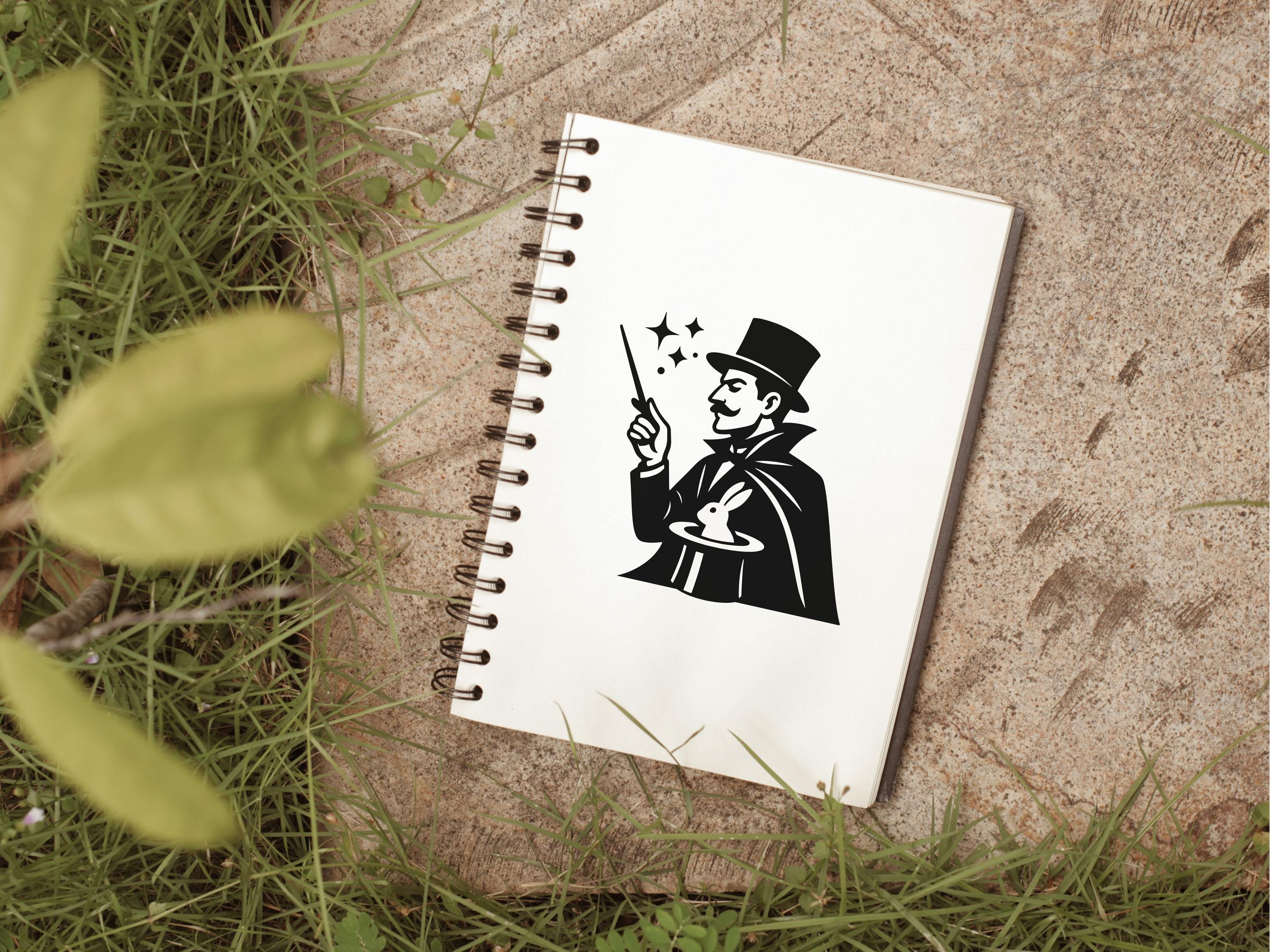Magician SVG - Magic Show Wizard Costume Rabbit Hat Illusionist Party ...