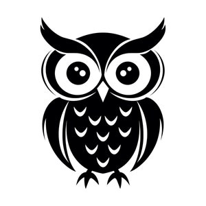 Uil SVG - babyuil schattig kinderkamer vogel dieren afdrukbare clip art gesneden bestand, instant download, commercieel gebruik, svg jpg png eps pdf